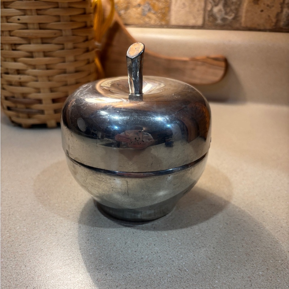 Vintage Preisner Pewter Apple Sugar Dish #2193